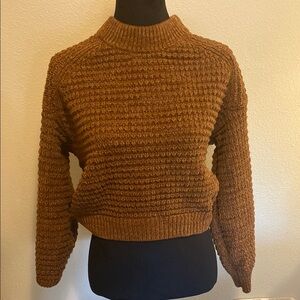 Cozy Brown Knit Sweater